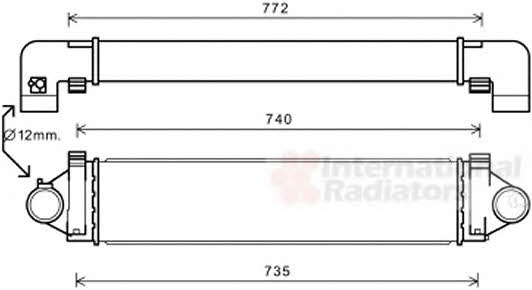 Turbocharger intercooler Volvo S80: 02004218 Van Wezel Intercooler, charger