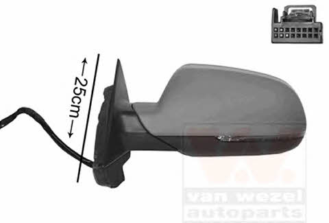 0338815 Van Wezel Rearview mirror external left