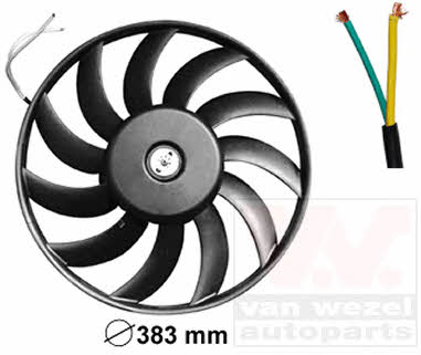 Van Wezel 0318747 Hub, engine cooling fan wheel 0318747
