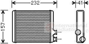 Van Wezel 09006286 Heat exchanger, interior heating 09006286