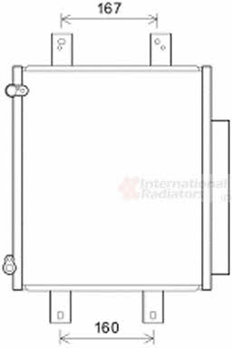 11005075 Van Wezel AC Condenser