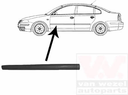 5836423 Van Wezel Front door trim left