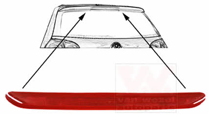 5894929 Van Wezel Rear third 3rd brake stop light