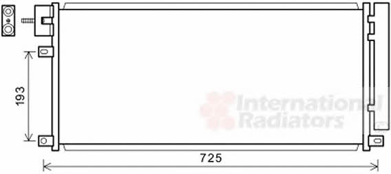 Air conditioner condenser Opel Mokka: 37005634 Van Wezel AC Condenser