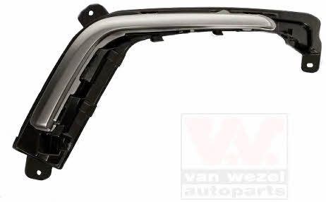 Radiator grill Peugeot 308: 4014595 Van Wezel Front bumper grille (plug) left