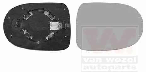 Van Wezel 4372832 Wing mirror glass, right 4372832 4372832 Van Wezel Wing mirror glass, right