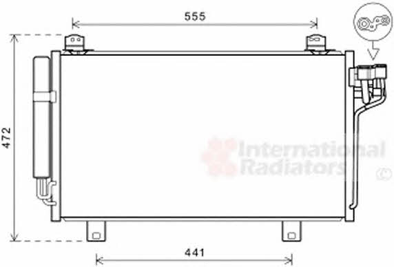 27005260 Van Wezel AC Condenser