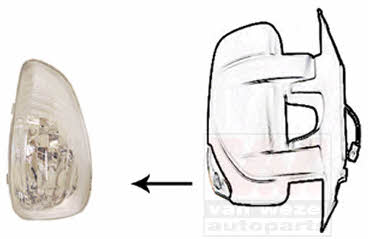 3799916 Van Wezel Turn signal repeater in the mirror