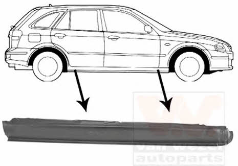 Scuff plates Mazda 323 S: 2732104 Van Wezel Right threshold