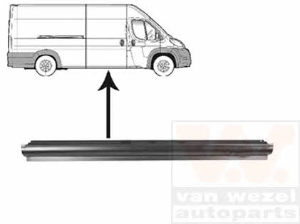 Fender repair parts Citroen: 1651110 Van Wezel Repair part fender
