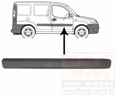 1637428 Van Wezel Front door trim right