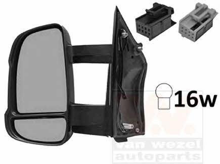 Door mirror Fiat Ducato: 1651815 Van Wezel Rearview mirror external left