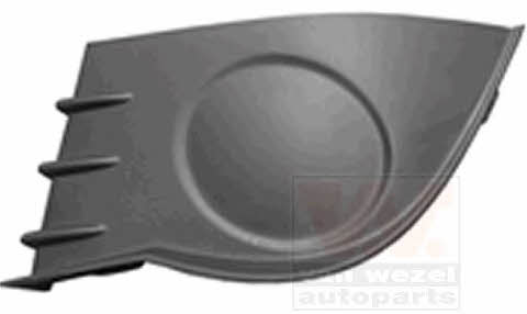 Bumper mesh Renault Clio: 4331591 Van Wezel Front bumper grille (plug) left