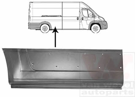 Fender repair parts Citroen: 1651142 Van Wezel Repair part rear fender right