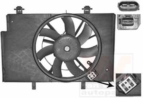 Van Wezel 1807749 Hub, engine cooling fan wheel 1807749
