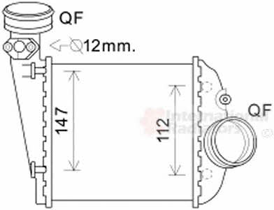 Van Wezel 58004360 Intercooler, charger 58004360