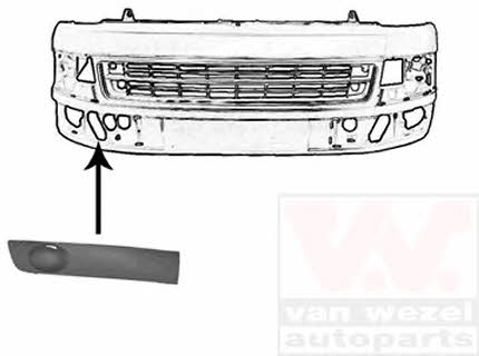 Radiator grille Volkswagen California T5: 5790592 Van Wezel Front bumper grille (plug) right