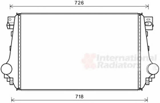 Turbocharger intercooler Volkswagen Amarok: 58004368 Van Wezel Intercooler, charger