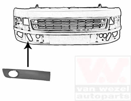 Radiator grill Volkswagen California T5: 5790594 Van Wezel Front bumper grille (plug) right