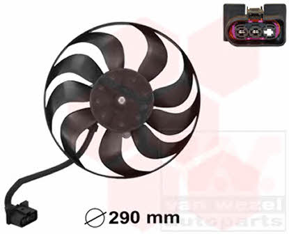 Van Wezel 5827744 Hub, engine cooling fan wheel 5827744