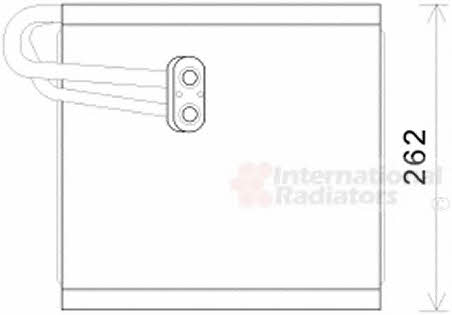 8200V371 Van Wezel Air conditioner evaporator