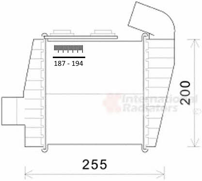 Turbocharger intercooler Hyundai Elantra: 83004232 Van Wezel Intercooler, charger