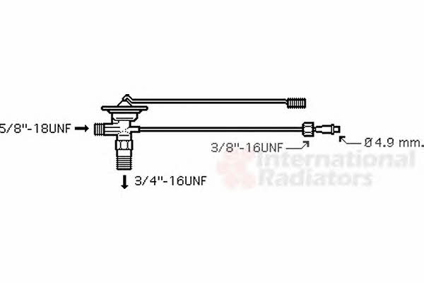 Van Wezel 01001025 Air conditioner expansion valve 01001025