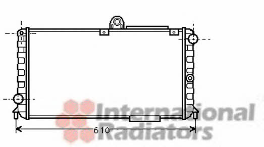 Car radiator Alfa Romeo 33: 01002005 Van Wezel Engine cooling radiator