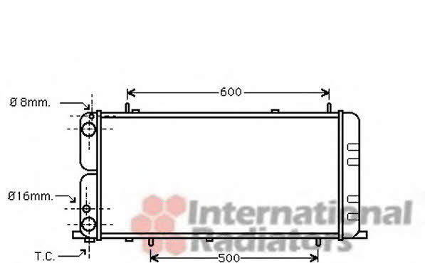 03002051 Van Wezel Engine cooling radiator