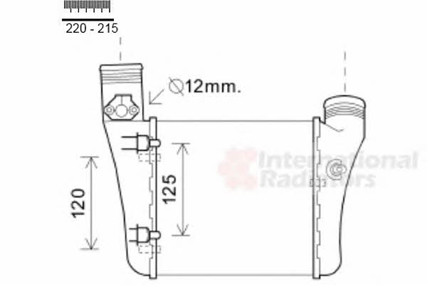 03004333 Van Wezel Intercooler, charger