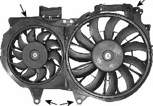 Van Wezel 0325750 Hub, engine cooling fan wheel 0325750