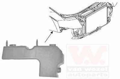 0326568 Van Wezel Bracket front bumper, right