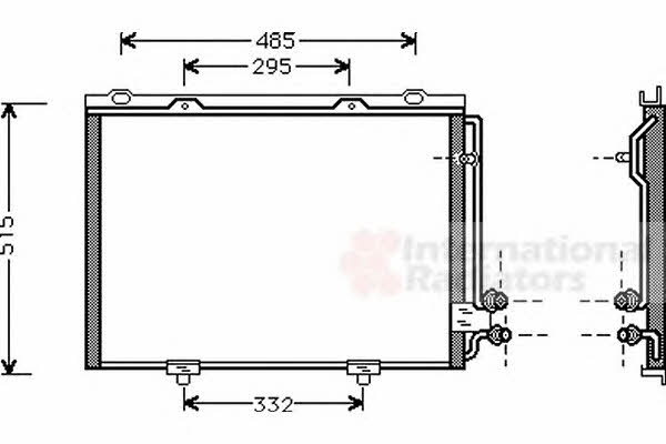 Aircon condenser Mercedes E-Class: 30005232 Van Wezel AC Condenser