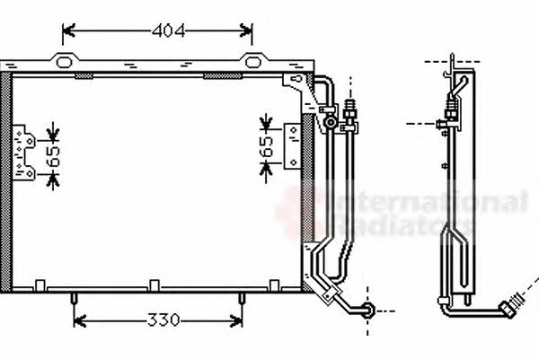 Air con condenser Mercedes C-Class: 30005279 Van Wezel AC Condenser