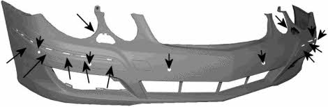 3043577 Van Wezel Front bumper