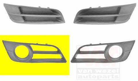 5396594 Van Wezel Front bumper grille (plug) right