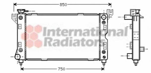 Van Wezel 07002029 Radiator, engine cooling 07002029