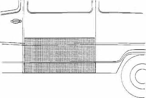 Fender repair parts Mercedes: 3070107 Van Wezel Repair part fender