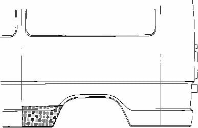3070141 Van Wezel Repair part rear fender left