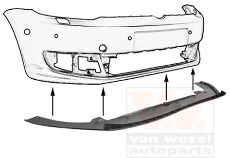 5735500 Van Wezel Front bumper spoiler