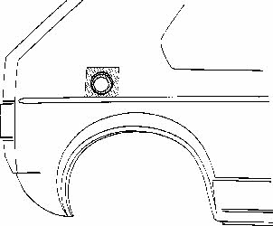 5810190 Van Wezel Repair part rear fender