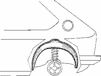 Wheel arch liner Volkswagen Golf: 5810345 Van Wezel Wheel niche