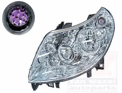 Front light Peugeot Boxer: 1651965M Van Wezel Headlight left