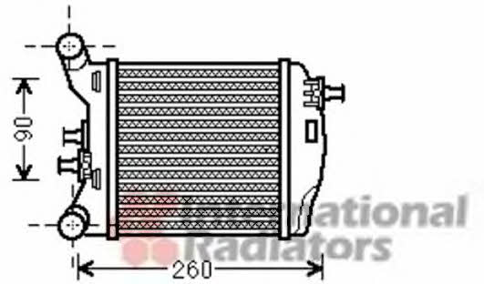 17004375 Van Wezel Intercooler, charger