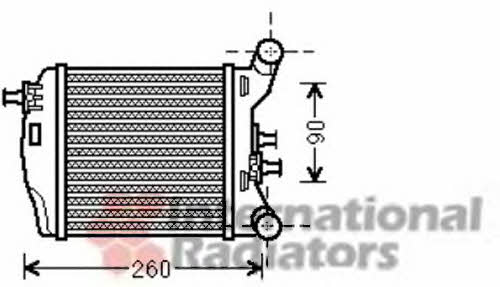 17004376 Van Wezel Intercooler, charger