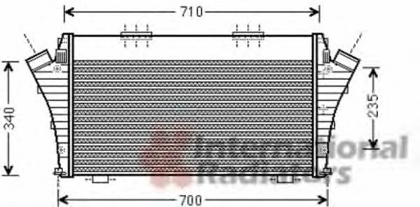 Van Wezel 17004389 Intercooler, charger 17004389