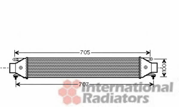 Van Wezel 17004392 Intercooler, charger 17004392