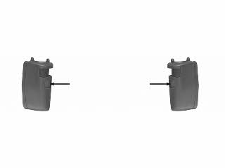 Rear bumper Fiat: 1747533 Van Wezel Rear bumper corner left