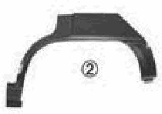 Fender repair parts Opel Kadett E: 3730143 Van Wezel Repair part rear fender left