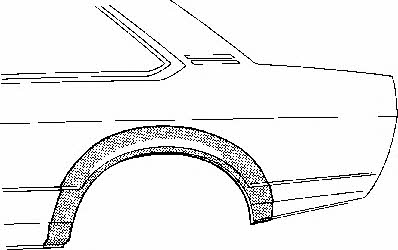 3757146 Van Wezel Repair part rear fender right